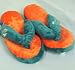 Miami Dolphins NFL Flip Flop Thong Slippers - Size 12