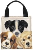 Peeping Puppies Canvas Totes