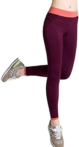 Lokebi Womens Running Fitness Yoga Pants Crop Leggings Fold Over Solid Waistband