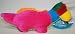 Vo-Toys Velveteen Tiny Tails Dinosaur Plush Dog Toy