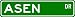 ASEN Street Sign ~ Personalized Family Lastname Sign ~ Gameroom, Basement, Garage Sign Novelty** METAL ALUMINUM