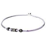 MLB Phiten Colorado Rockies White-Purple Nylon X30 Titanium Necklace