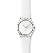 Swatch Unisex CORE COLLECTION GK733 Plastic Quartz Watch with White Dial