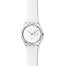 Swatch Women's GK733 Quartz White Dial Plastic Date  Watch