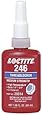 Loctite 196508 Blue 246 High Temperature Medium Strength Thread Locker, 450 degrees F Maximum Temperature, 10 mL Bottle
