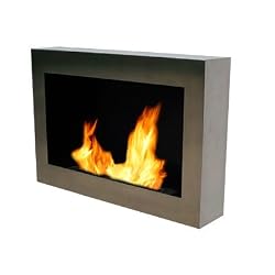 Anywhere Fireplace - SoHo Stainless Steel Wall Mount Fireplace
