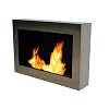 SoHo Wall Mount Ethanol Fireplace (Stainless Steel) (28"W x 19"H x 5.5"D)