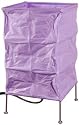 Teen Kid Furniture - 10" Koshi Square Japanese Style Wire & Paper Lantern Oriental Lamp - Purple