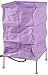 Teen Kid Furniture - 10" Koshi Square Japanese Style Wire & Paper Lantern Oriental Lamp - Purple