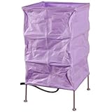 Teen Kid Furniture - 10' Koshi Square Japanese Style Wire & Paper Lantern Oriental Lamp - Purple