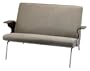 Adesso Paramount Love Seat, Khaki Gray