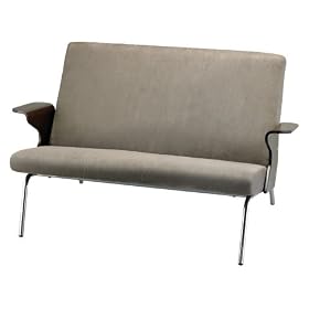 Adesso Paramount Love Seat, Khaki Gray by Adesso