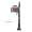 Fleur-de-Lis Rural Post Mailbox - 7 Colors - Rustproof!