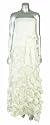 Tadashi Shoji Ivory Silk Strapless Flutter Skirt Fabric Tie Bow Wedding Dress...