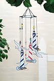 13 Inch Vibrant Garden Home Dcor Metal Wind Chimes - Sea