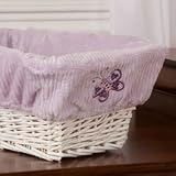 Lilac Garden Basket Liner