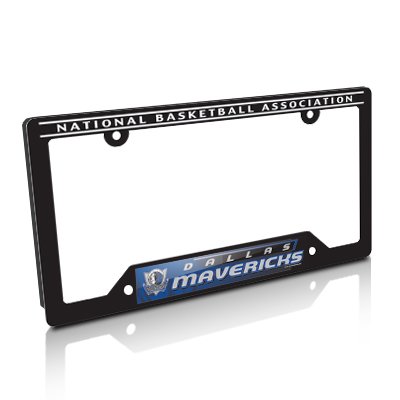 NBA Dallas Mavericks Black License Plate Frame