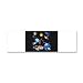 21 x 7 Wall Vinyl Sticker Solar System And Asteroids