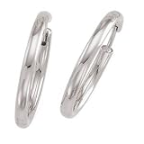 14K White Gold Hinged Earring