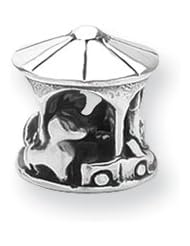 Carousel Charm in Silver for 3mm Charm Bracelets