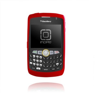 Incipio Technologies dermaSHOT Silicone Case for BlackBerry Curve 8350i (Molina Red)