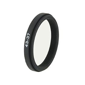43-37mm Anodized Aluminum Step-down Ring Adapter for Cameras (Black) + Worldwide free shiping