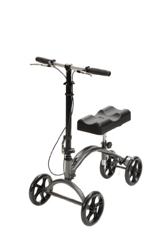 Axis Medical Walkers Steel Standard Silver Steerable Knee Walker