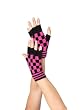 Acrylic Checkerboard Fingerless Glove