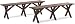 Strathwood Basics Picnic Table Bench, Set of 2