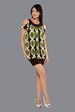 Apple Geo Print Mini Dresses