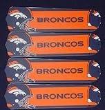 Ceiling Fan Designers 52SET-NFL-DEN NFL Denver Broncos Football 52 In. Ceiling Fan Blades Only