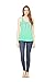 Chi Omega (XO) Sorority | Licensed Greek Flowy Ladies' Racerback Mint Tank Top