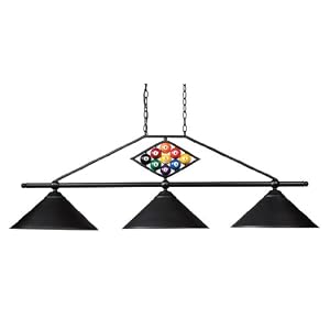 Designer Classics Kitchen Island Light in Matte Black by Landmark Lighting