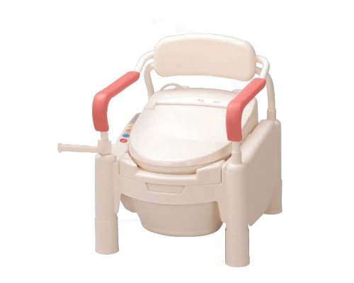 ポータブルトイレ爽快シャワー　補高スぺーサー付タイプ/533-299　AR-2