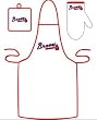 Atlanta Braves Grilling Apron Set - Baseball Sports Merchandise