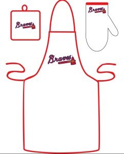 Atlanta Braves Grilling Apron Set