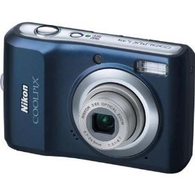 Nikon Coolpix L20 10MP Digital Camera with 3.6 Optical Zoom and 3 inch LCD (Navy Blue)