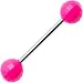 Pink Neon Disco Ball Barbell Tongue Ring