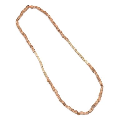 Red Wood Bead Necklace