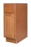 All Wood Cabinetry B12L-WCN 12-Inch Wide by 34 1/2-Inch High, Factory Assembled - Ready to Install All Wood Kitchen Cabinet, Westport Cinnamon Maple