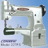 Consew 227RFS Heavy Duty, Drop Feed, Single Needle Walking Foot Lockstitch Sewing Machine