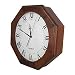 Hi Res Color Wood Grain Wall Clock with DVR