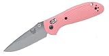 Benchmade Mini-Griptilian Plain Edge Folding Knife Pink