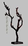 Metal Jewelry Holder Tree Distressed Brown