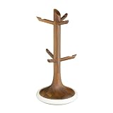 Natural Elements Mug Tree Ceramic and Acacia Wood