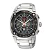 Seiko #SNAA95P1 Men's Sportura Stainless Steel Chronograph Alarm Watch