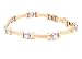 14K 2-Tone .95 CTW Diamond Cable Bracelet