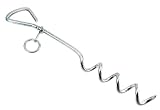 Super-Duty Dog Tie Down and Awning Stake - 18 Length - 3/8 Steel