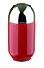 Typhooon Capsule Gloss Buick Red Glazed Ceramic Large Storage Canister with Stainless Steel Airtight Lid