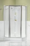 Kohler Devonshire neo-angle shower enclosure with Crystal Clear glass Bright Silver - K-704516-L-SH